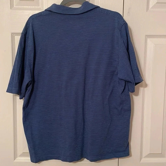 Brooks Brothers Blue Black Stripes Collared Polo Shirt Sleeve Cotton Lar… - Picture 4 of 6